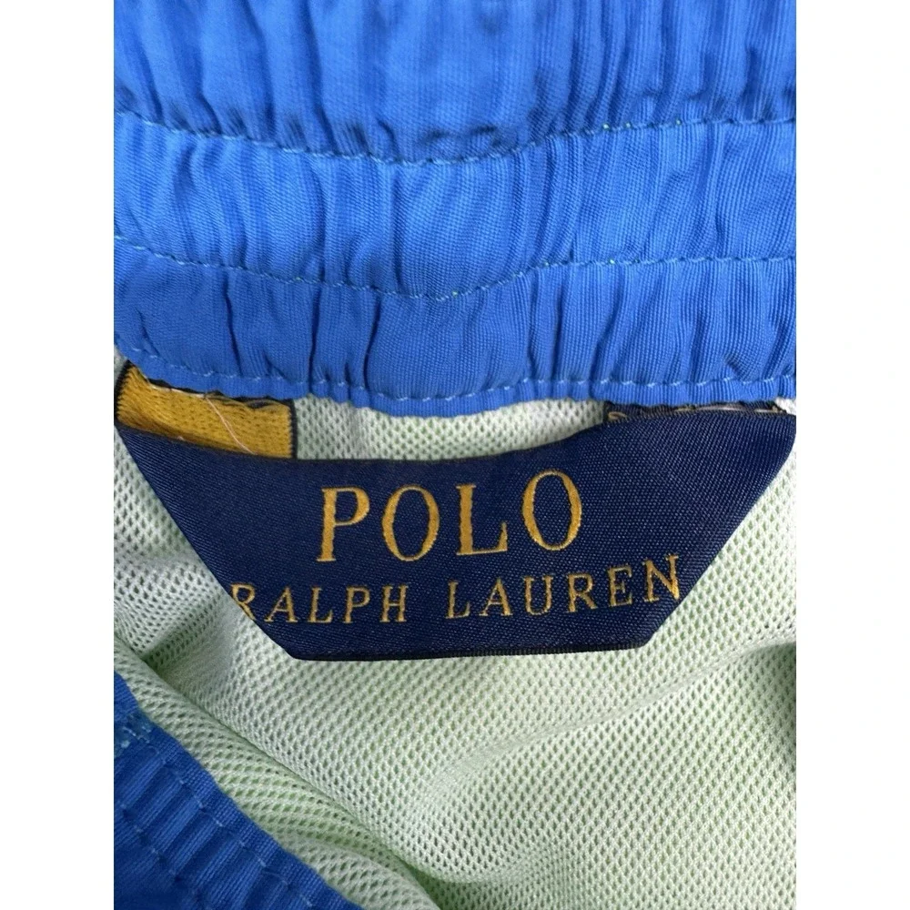 Polo Ralph Lauren‎ Shorts Green Lined Swim Trunks Men's Size M